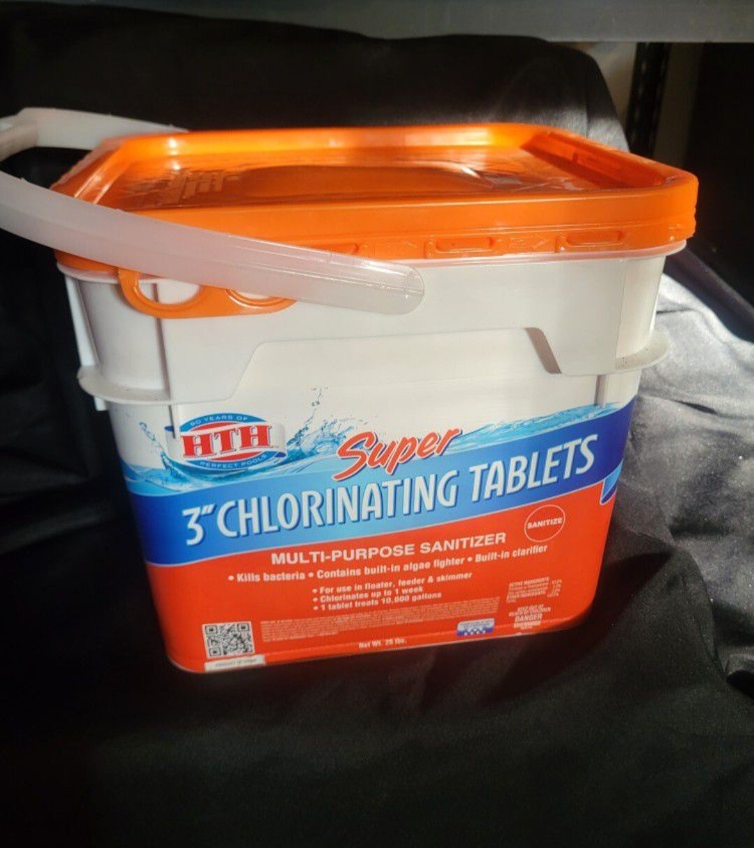 HTH Super 3" Chlorinating Tablet Bucket 25 lbs Swimming Pool Hot Tub