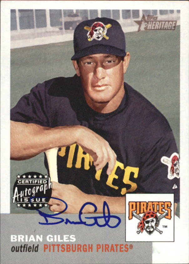 2002 Topps Heritage Real One Autographs #ROBG Brian Giles 5 - NM-MT
