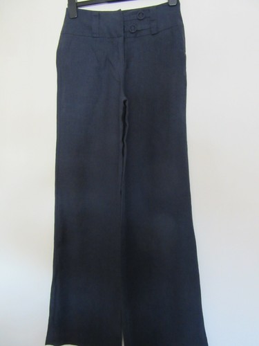 Bnwt new per una ladies navy blue linen 