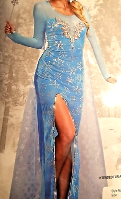 ice princess dress adult Dreamgirl Ice Queen Costume Halloween Velvet Dress NWT Large