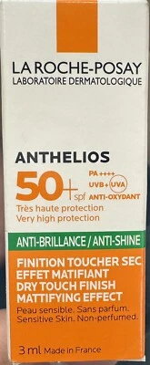 La Roche-Posay Anthelios SPF50+ Anti-Shine Sun Cream Sunscreen Gel 10x 3ml 30ml
