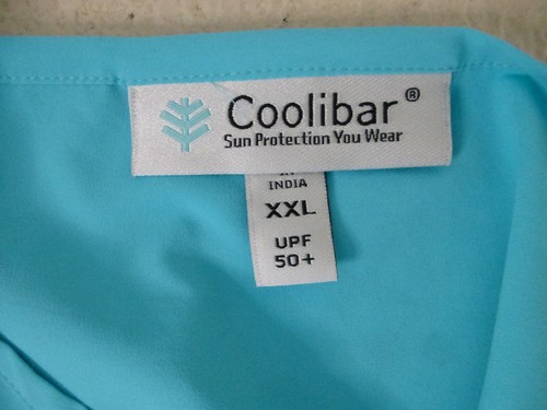 Coolibar Top Womens XXL Santa Barbara Tunic Asymmetrical Blue Roll Tab UPF 50 - Picture 6 of 15