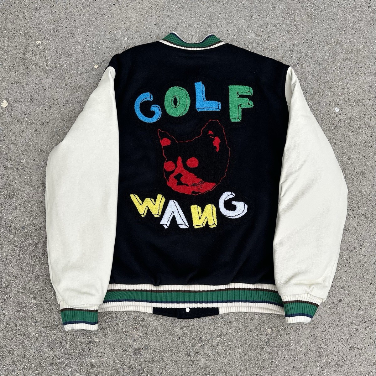 Golf Wang 10th Anniversary Letterman Varsity Jacket Large Tyler