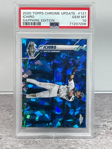 2020 Topps Chrome Update Sapphire Edition - Ichiro Suzuki #U-121 - HOF PSA 10