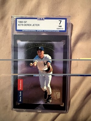 graded derek jeter rookie card GMA NM-MT+ 8.5 83189202 1993 Topps #98 1992 Draft Pick New York Yankees : Everything Else Derek Jeter Autographed 1992 Upper
