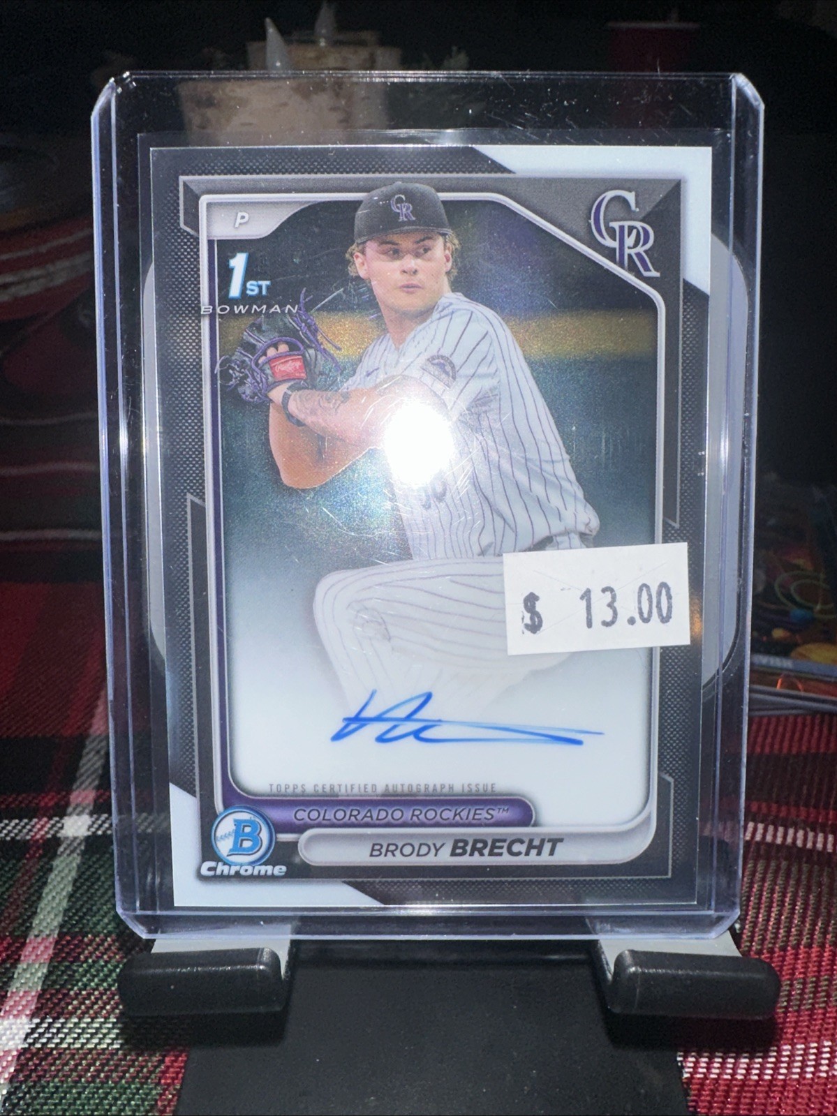 2024 Bowman Draft Chrome Brody Brecht 1st Prospects Auto #CPA-BBR Rockies