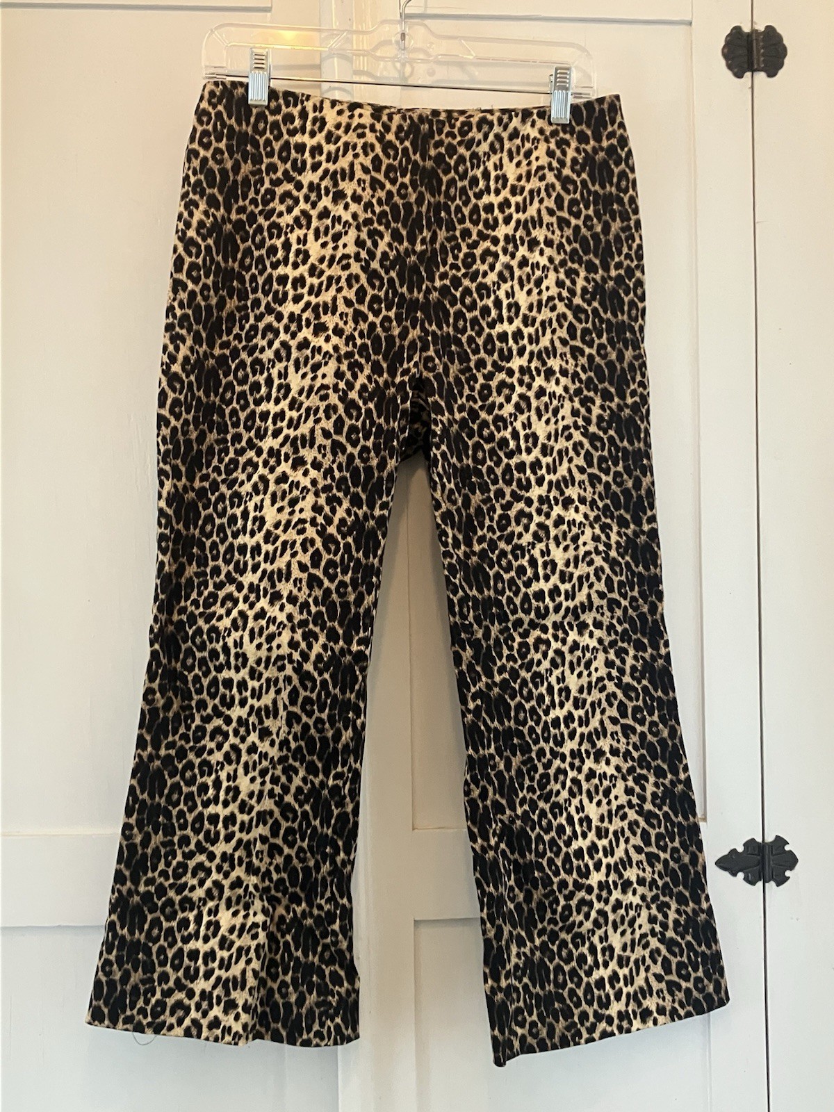 Necessary Objects leopard, cropped flared Cotton … - image 5