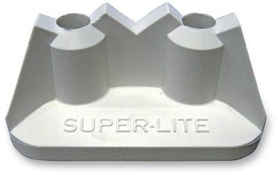 Stud Boy Super-Lite Pro Series Double Backer Plates - White - .75in. 2512-P1-WHT