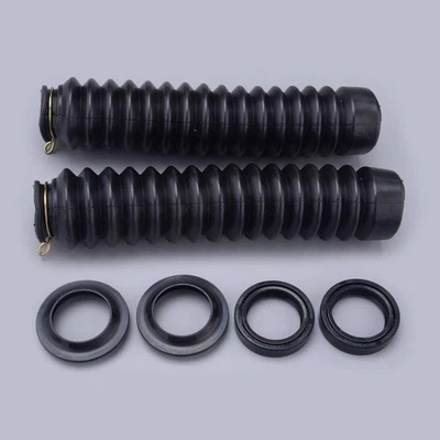 Fork Gaiters w/ Seals Fit For Honda CRF70F CRF80F CRF100F XR100R XR80R XR70R - Photo 1/4
