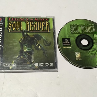 Legacy of Kain: Soul Reaver (PS1) Black Label CIB - Manual & Reg Card