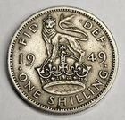 Photo of a 1949 George VI Shilling from an eBay listing that sold on Jun 28, 2026