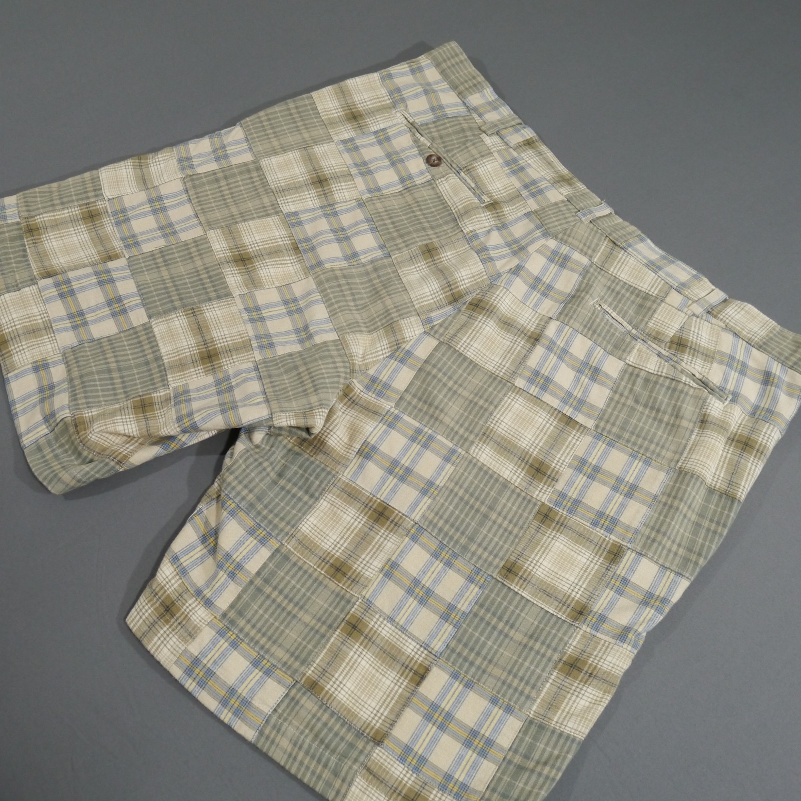 Vtg Pendleton Men's Plaid Patchwork Flat Front Ca… - image 11