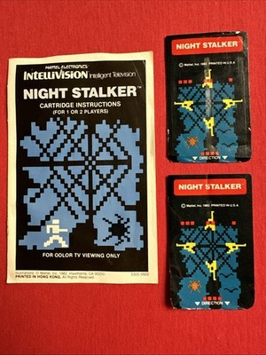 Night Stalker (Intellivision, 1980) Manual & Overlays Only