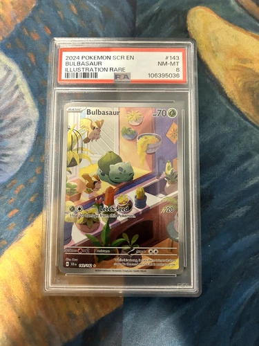 Pokemon TCG - Bulbasaur  143/142 IR Stellar Crown PSA 8