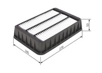Luftfilter Motorluftfilter 270Mm FüR Peugeot 1.5 1.6 1.8 2.0 2.2 2.4 3.0 07-19