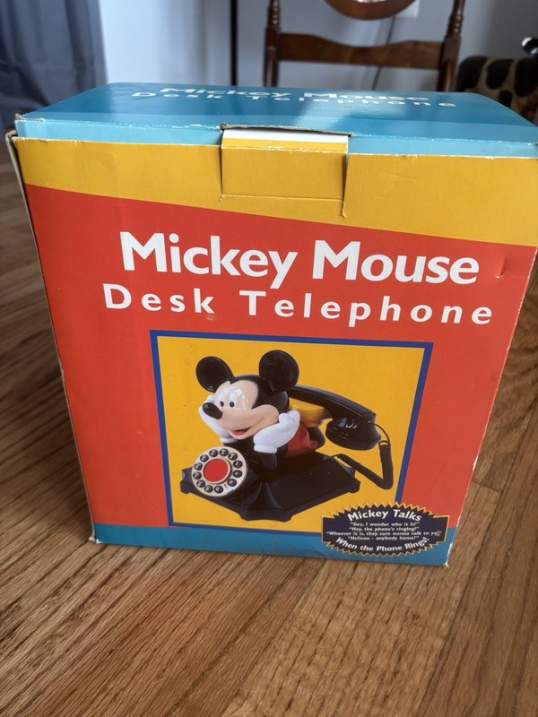 Telemania Disney Mickey Mouse Desk Telephone with Voice (DM-275-001)