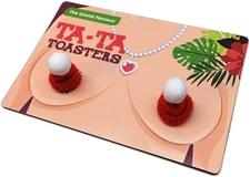 Ta-Ta Toasters – Funny Novelty Gift for Women Naughty Stocking Stuffers Gag Gift