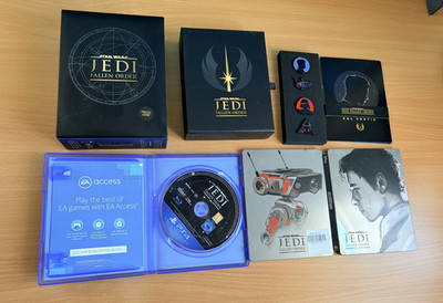 STEELBOOK & LIGHT UP BOX Star Wars Jedi Fallen Order Collectors Edition PS4