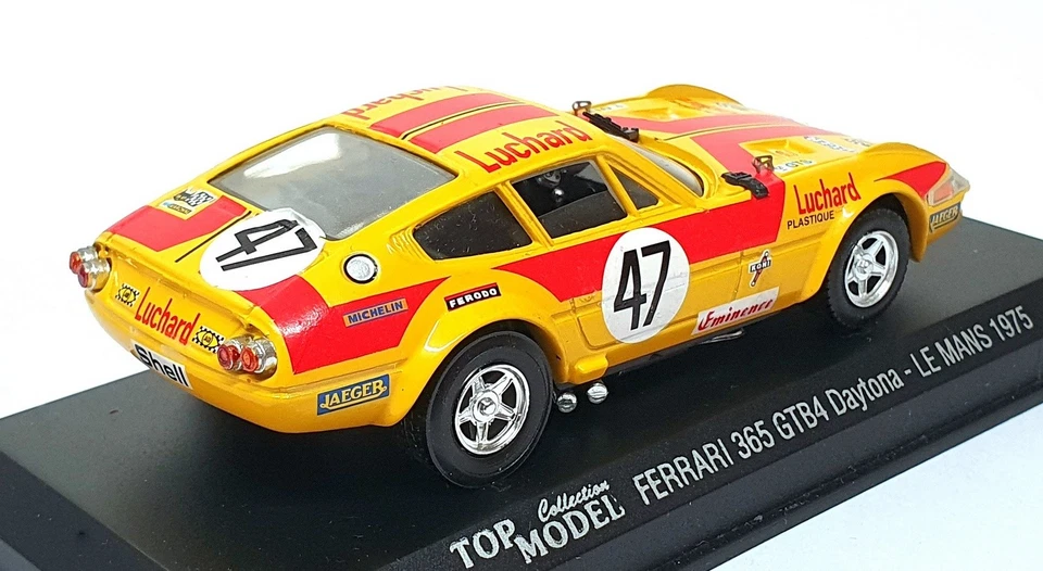 Top Model escala 1/43 TMC010 - Ferrari 365 GTB4 Daytona #47 Le Mans 1975 - Imagem 2 de 4