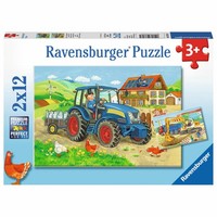 Ravensburger Puzzle Baustelle Und Bauernhof Kinderpuzzle Puzzlespiel 12 Teile