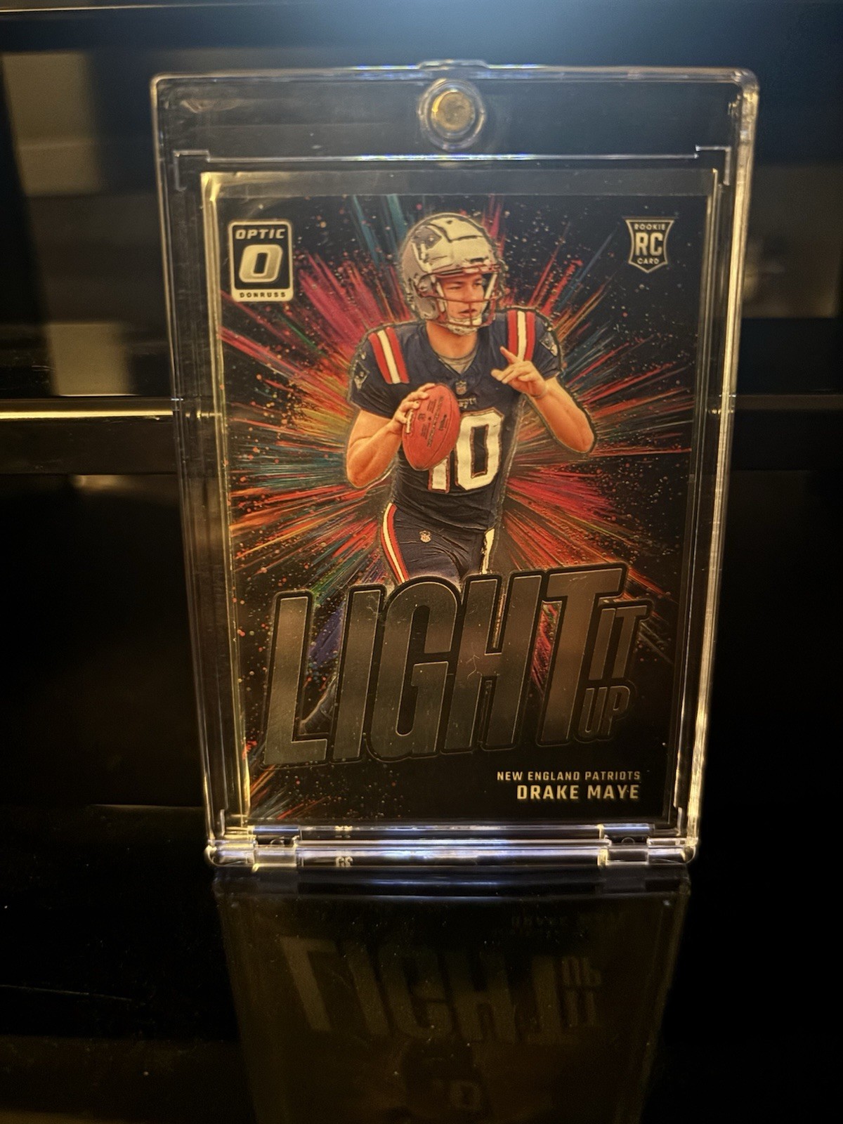 2024 Panini Donruss Optic Light It Up Rookie Insert Drake Maye #7 Patriots