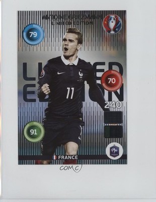 2016 Panini Adrenalyn XL UEFA Euro Limited Edition XXL Antoine Griezmann j3z