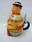 VINTAGE GERMAN REINHOLD MERKELBACH HOBO BEER STEIN PEWTER LID — photo 2