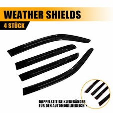 4 Stk. Windabweiser Regenabweiser Zubehör Für VW Amarok 2009-22 glänzend schwarz