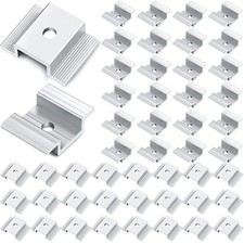 12 Pc Solar Panel Mid Clamps Aluminum Zhengmy
