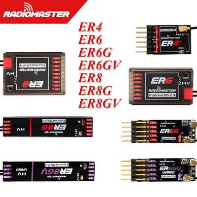Radiomaster PWM-Empfänger ER4 ER6 ER6G ER6GV ER8 ER8G 4-8CH für RC-Flugzeugauto