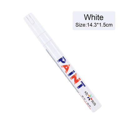 3pcs White Paint Pen Marker Waterproof Permanent Car Tire Lettering Rubber Lette