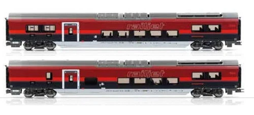 JÄGERNDORFER H0 71201 2pc Railjet II Set DANI ÖBB Ep.VI - 2 x 2' Class New