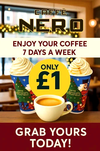 1x Cafe Nero Vouchers [READ DESCRIPTION]