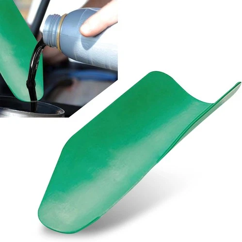1 PC Flexible Draining Oil Funnel, Foldable Reusable Spill-Free 1 PC, Green 