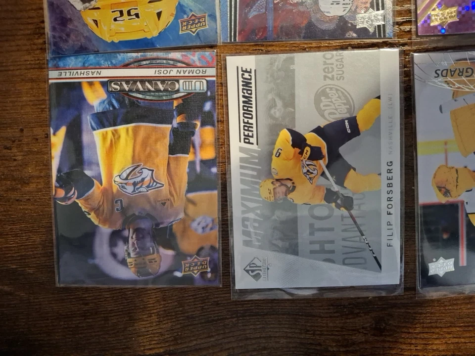 Nashville Predators Lot Of 8 Cards As Pictured **Combine Ship ** - Image 3 of 4
