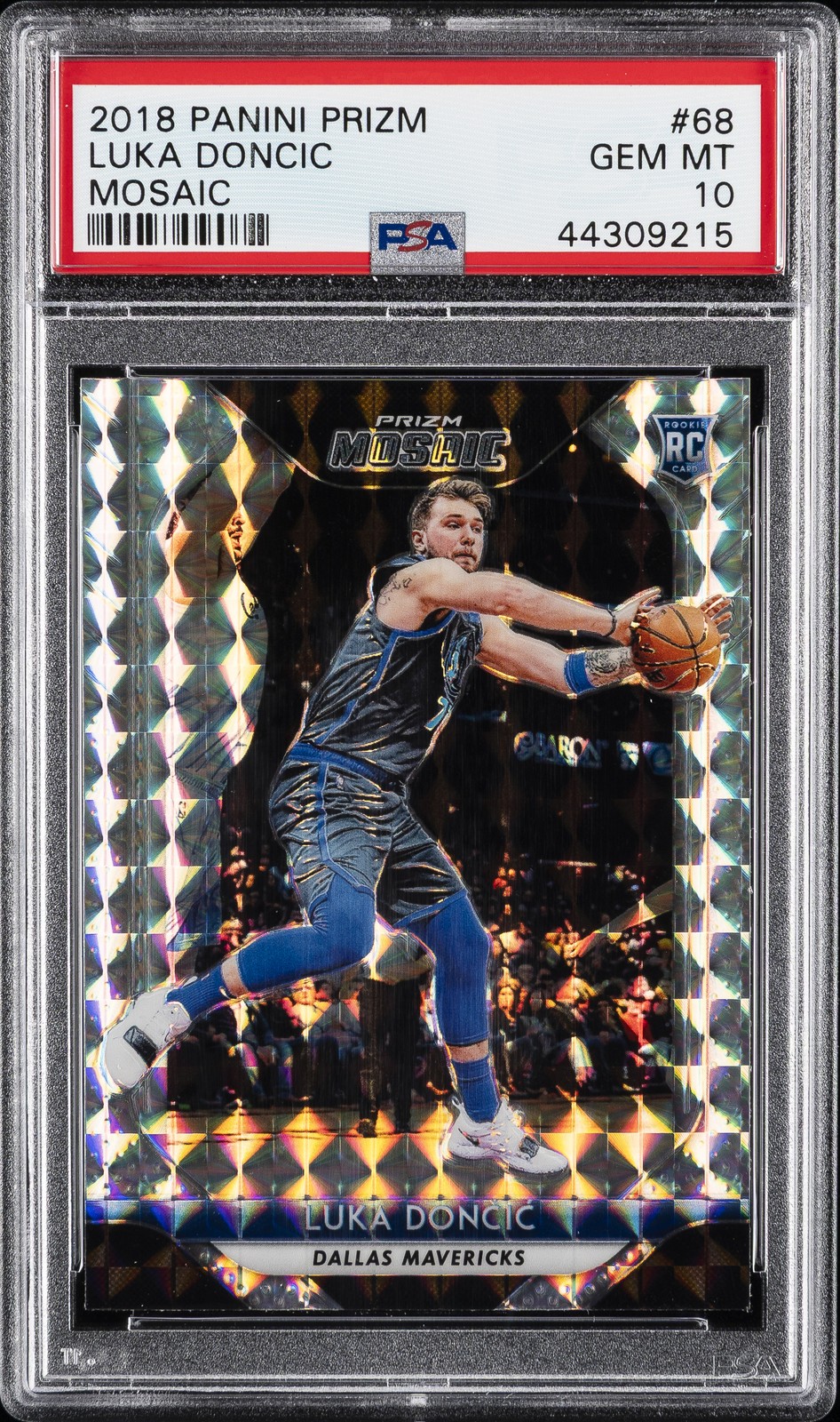 2018 PANINI PRIZM MOSAIC #68 LUKA DONCIC ROOKIE RC PSA 10