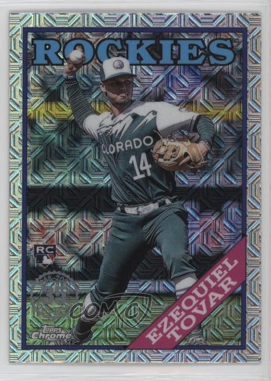 2023 Series 2 1988 Topps Chrome Silver Pack Mojo Ezequiel Tovar Rookie RC 12g7
