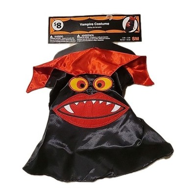 Halloween Dog Vampire Costume SM Small 12'' - 13'' Toy Poodle New October Animal 