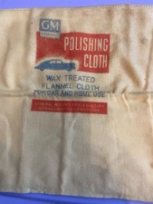 GM Accessories General Motors Vintage Wax Treated Flannel Polishing Cloth
