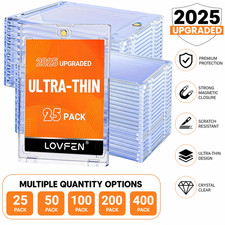 Ultra-thin One Touch Magnetic Card Holder 25/50/100/200 Pack For 35PT