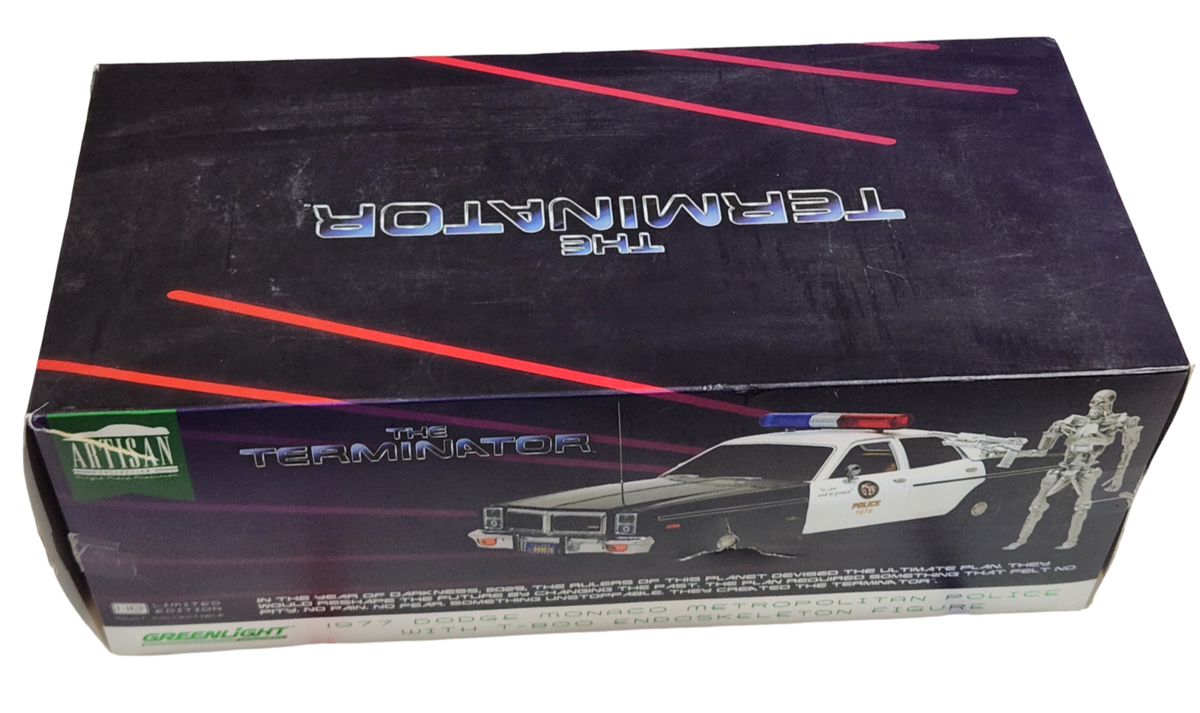 GreenLight 19042 1:18 Scale 1977 Dodge Monaco Police Terminator T