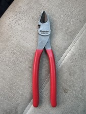 Snap-on 388acf 7 Diagonal Cutting Pliers Wire Cutters Red Grip Usa Snap-on 388acf 7 Diagonal Cutting Pliers Wire Cutters Red Grip Usa