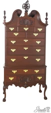 L70847: BAKER Colonial Williamsburg Collection Chippendale Mahogany Highboy