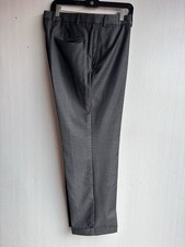     PAUL STUART JOHN WOOL GRAY DRESS PANTS 34     