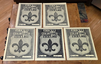 Acadian Genealogy Exchange Vol. XIX No 1-4 & Index 1990  Janet B Jehn