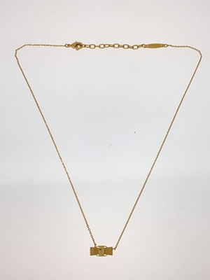 ☆FERRAGAMO☆ VARA Pendant Necklace (L) ネックレス GOLD♪ Salvatore Ferragamo necklace Vara Gold with top for women