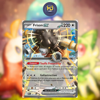 Pokemon Karte Französisch - Friesisch EX 077/086 - EV10.5 Weiße Flamme