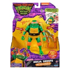 Mutant Mayhem 5.5    Michelangelo Deluxe Ninja Shouts Figure by Playmates Toys