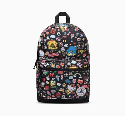 Converse x Hello Kitty And Friends Go 2 Backpack Black Limited Edition NWT