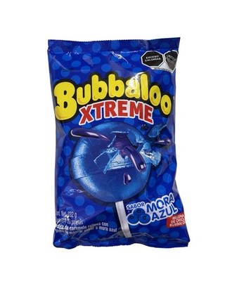 Bubbaloo Xtreme Blueberry Lollipops 20 Pieces